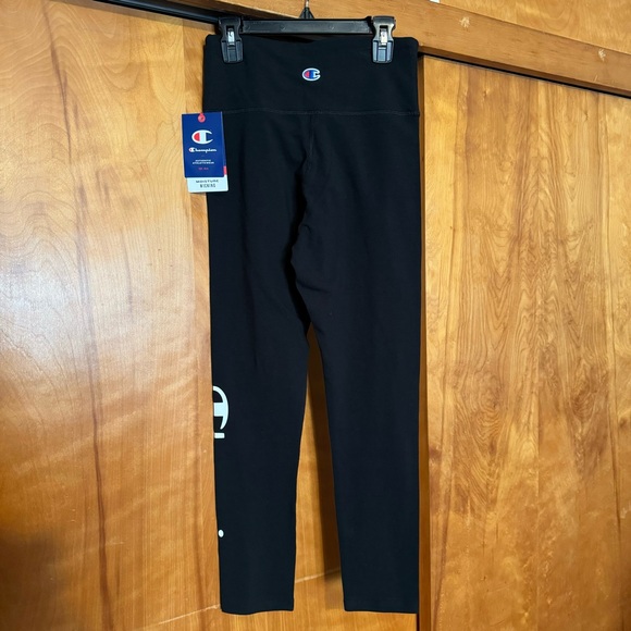 Champion Athleticwear High Waisted Graphic Logo Leggings 7/8 Length Cotton - Picture 8 of 10